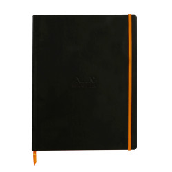 Rhodia Softcover Notebook - A4 - Black - Lined